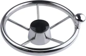 9108sf Hoffen 11 Inch Boat Steering Wheel Marine Stainless Steel Silver
