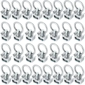1117551 Hotop Single Stud Fitting L Track 4 000lb Capacity With Stainless Silver