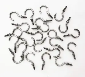 Ch-g78 Idealsv Screw Ceiling Hooks Stainless Steel 7/8 Inch Cup