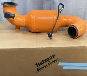 588933-b Indmar New Replaces Engine Catalytic Converter Elbow Starboard Orange