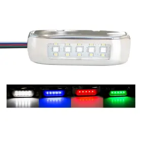 055-43250-7 Innovative Lighting Rgbw Tri-lite With Stainless Steel Bezel