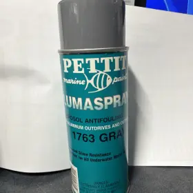 2546902390 Interlux/akzonobel Pettit Antifouling Gray Spray Aluminum Outdrive 1763 Prop 33 Paint Not Trilux