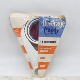 93706 Ipc Vintage Beverage Drink Caddy Spill Proof Boat Rv Auto Gyro Action 12 Oz Can 70s