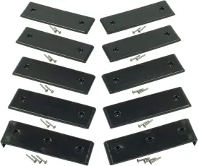 Ironwood Pacific Outdoors Fba 013.2black E-z Slide Boat Trailer Slides And 8 Pads 3 Inch X10 2 Bunkenders Black