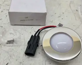 69660be-ss-63 Itc Inc. # 69660 Marine Round Stainless Steel Domed Lens Courtesy 12v 6300k Led Light