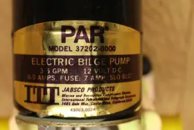 37202-0000 Itt Jabsco Par 37202-000 Electric Bilge Pump 12v 3.5gpm Motor Runs 37202-0000 Itt Jabsco Par 37202-000 Electric Bilge Pump 12v 3.5gpm Motor Runs