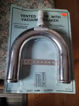 42530-0000 Jabsco Scot Pump Vl-15 316 Stainless Vented Loop 1 - 1/2 Inch With Vacuum Breaker 1.5