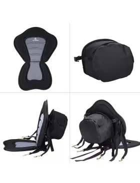 Ks-001 Jayegt Kayak Seat Padded Deluxe High Back Canoe With Middle Black&grey #2