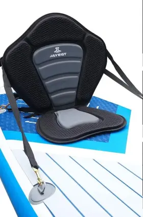Ks-001 Jayegt Kayak Seat Padded Deluxe High Back Canoe With Middle Black&grey #3