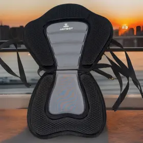 Ks-001 Jayegt Kayak Seat Padded Deluxe High Back Canoe With Middle Black&grey