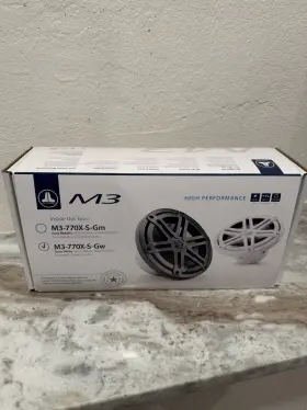 M3-770x-s-gw Jl Audio Single 7.7 Inch White Sport Brand New Open Box Only