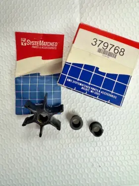 379768 Johnson New In Box Omc Water Pump Impeller Kit Oem Part #