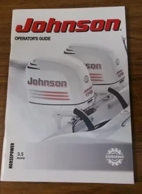 451525 Johnson Oem Outboard Operators Guide Horsepower 3.5 Rope Pn