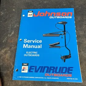 500605 Johnson Oem 1993 Johnson/e Outboard Service Manual Electric Outboards P/n