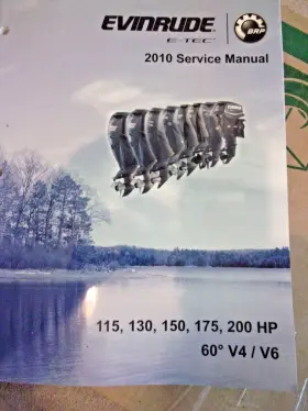 5008152 Johnson 2010 Oem Evinrude Outboard Service Manual For 115/130/150/175/200 Hp 60 V4/v6