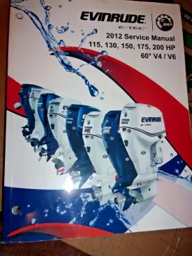 115-200 Johnson 5008738 Oem 2012 Evinrude Outboard Service Manual Hp 60 V4/v6 P/n
