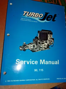 502138 Johnson Oem 1994 Johnson/e Outboard Turbo Jet Service Manual 90 115 P/n