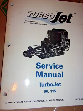 503141 Johnson Oem 1994 Johnson/e Outboard Service Manual For Turbojet 90 115 Hp