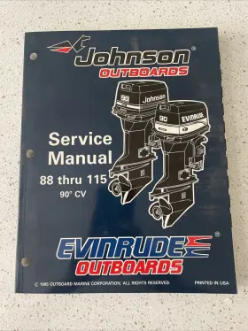 88-115 Johnson 507126 Oem 1995 Johnson/e Outboard Service Manual 90 Cv P/n