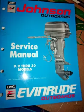 507871 Johnson Oem 1989 Johnson/e Outboard Service Manual 9.9-30 Models P/n