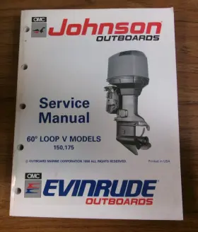 507950 Johnson/evinrude Oem Outboard Service Manual Inch Ei 60 Loop V Models 150 175
