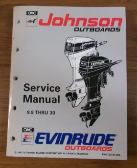 508282 Johnson/evinrude Oem Outboard Service Manual Inch Et 9.9-30 Part #