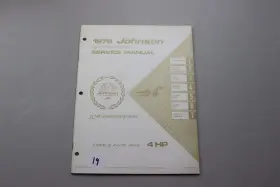 Jm-7202 Johnson Vintage 1972 Marine Boat 4 Hp Outboard Motor Service Manual #jm-7202