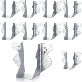 Am555766 Joutyfor 1 2x4 Joist Hanger 20 Gauge Galvanizing Face Mount 4.4 2 3.19 In Silver