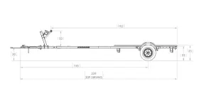 Karavan 14/15/16 Nice 2 149 14ft 15ft 16ft Bunk-style Outboard Boat Trailer Only L K #3