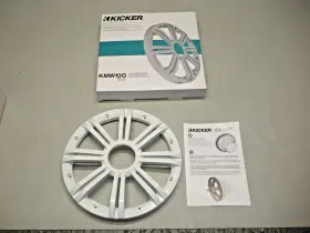 41kmw10gw Kicker White 10 Inch Marine Subwoofer Grille Kmw10g. Part Number
