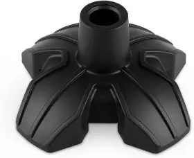 Kinggear 665878748609 Cane Tips 4-prong Black Self Standing Quad Base Tip 1pcs