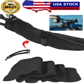 Kyqp1163 Ky-auto Neoprene Trolling Motor Cable Organizer Sleeve Troll Wire Cover 60 Inch Black