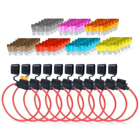 Fbm-lv-10-18-300-f Ledvillage D Pack Of 10 Inline Fuse Holder 18awg 1ft Heavy Pcs