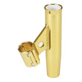 Lees Tackle 096811500426 Clamp-on Rod Holder - Gold Aluminum Vertical Mount Fits 1.900 Inch O.d. Pi