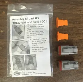40131-001 Lenco 40130-001 2 Pack Replacement Deutsche Connectors Kit And Wedges