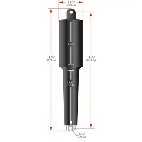 15067-001 Lenco Marine 102xd Extreme Duty Actuator 24v 4-1/4 Inch Stroke 5/16 Hardware -