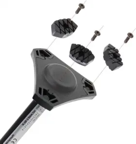 Hc-tip-v2 Lifeswonderful - Set Of 3 Replacement Screw-in Rubber Cane Tips Feet