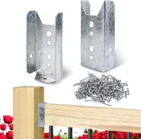Fb-20 Lukloy 20 Pack 2x4 Brackets For Wood Rail Fence Galvanized