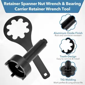 Meu0564001 M-tools Bearing Carrier Nut And Spanner Wrench Drive Tool For Mercruiser Alpha 1 Gen 2 #2