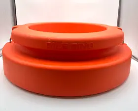 350-orange-all Marinapuip Pr350-2 Piece Pile Ring Tide All Weather Boat Mooring Device