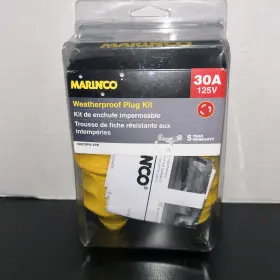 Marinco 093344305092 Locking Male Plug Replacement Kit With Boot And Straps 30a 125v 305crpn.vpk