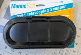 16152 Marine East Telescoping Scupper Black 2 Inch X6 New