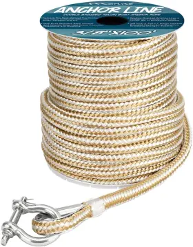 Mna38bj Marine System Made 3/8 Inch 100ft 150ft X X100&apos Gold/white