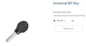9707938 Marine Town Universal Key Stainless Steel 304 Bulk - 50 Keys