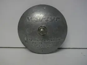 Cmr02 Martyr Cmr-2 Zinc Rudder And Trim Anode 2 13/16 Inch Diameter