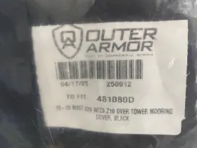481080d Mastercraft 481080 D 22-25 Mast X24 W Z8 Z10 Over Tower Mooring Cover Black