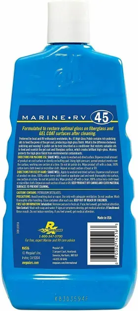 M4516 Meguiars Professional Detail Product High Gloss Polish And Enhancer For Rv Boat Marine Detailing 16oz #3