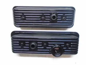 14251-14252 Mercruiser Cc4 Valve Rocker Cover Pair 4.3l V6 4.3 14251 14252 Clamp Style Cap