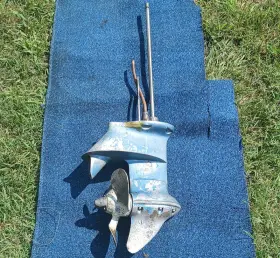 15016 Mercruiser Evinrude Johnson Fastwin 15hp Lower Unit Long Shaft 1956-58 Shifts Through Read