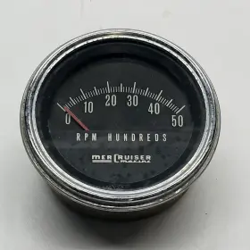 6468339 Mercruiser Vintage Marine Boat Tachometer Gauge 5000 Rpm Marked Nov 1968